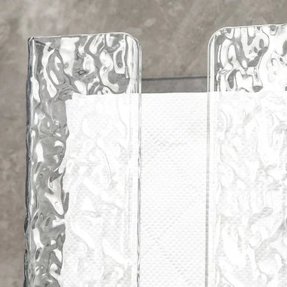 ❄️Bathroom Tissue Holder –✨ Wall-Mounted Acrylic Glacier Style